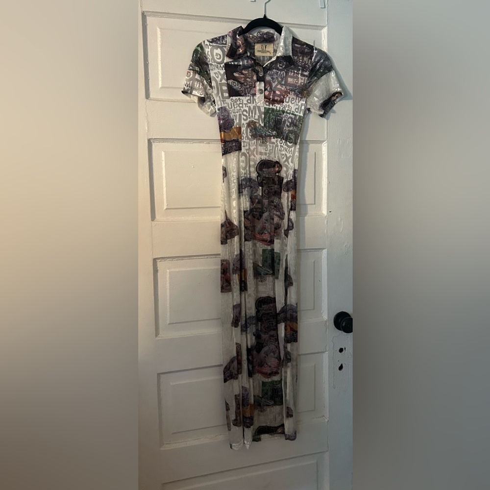 Fashion Brand Company lizard maxi dress